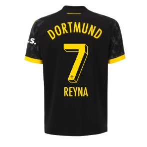 Borussia Dortmund Giovanni Reyna #7 Replika Udebanetrøje 2023-24 Kortærmet